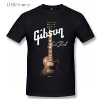 [มีสินค้า]เสื้อยืดแขนสั้น ผ้าฝ้าย พิมพ์ลายกราฟฟิค Gibson GUITARS คุณภาพสูง เหมาะกับของขวัญ แฟชั่นฤดูร้อน สําหรับผู้ชาย