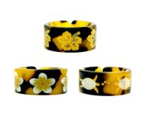 【YF】✒۩  Fashion Tortoiseshell Rings Jewelry With 3 Styles Printed