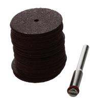 36 pcs cutting discs grinding wheel set Round 25X6mm brown for Dremel KL 1