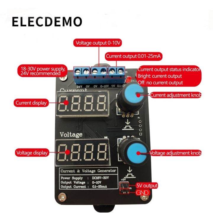 new-hot-fuchijin77-แรงดันไฟฟ้าที่0-5v-10v-0-4-20ma-เครื่องกำเนิดกระแสไฟฟ้าเครื่องกําเนิดสัญญาณแหล่งที่มาปัจจุบัน