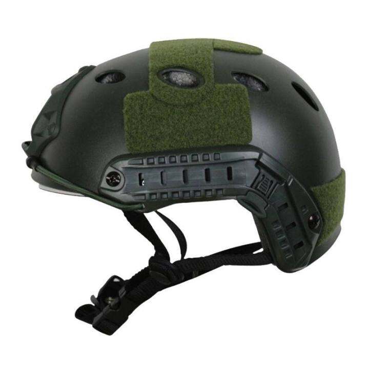 neuim-หมวกทหาร-fast-pj-ฝาครอบ-casco-air-soft-หมวกกันน็อกอุปกรณ์กีฬา-paintball-fast-กระโดดป้องกัน-picatiny-และ-wind-ฐานล็อคและแผ่นรองนุ่มไม่รวม