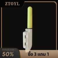 ZTOYL แท่งตกปลาอิเล็กทรอนิคส์เรืองแสงพร้อมเสาระฆังไฟ LED ถอดออกได้กันน้ำได้สำหรับตกปลาร็อค1ชุด