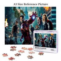 Free The Avengers Wooden Jigsaw Puzzle 500 Pieces Educational Toy Painting Art Decor Decompression toys 500pcs