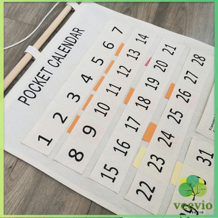 veevio-diy-ปฏิทินออมเงิน-ปฎิทินออมเงิน-รายเดือน-ติดผนัง-ผ้าลินิน-calendars