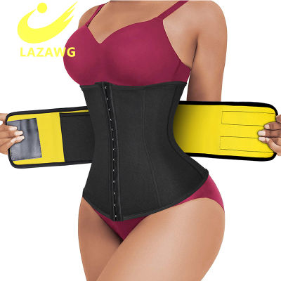 LAZAWG Sweat Band Waist Trainer for Women Slimming Weight Loss Waist Trimmer Weightlifting Bodi Shaper Belly Burner Sweat Belt