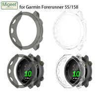 Migeet เคสตัวป้องกันโปร่งใส TPU ป้องกันสำหรับ Garmin Forerunner 55 158