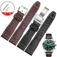 suitable for IWC Pilot Little Prince Portugal 7th Chain Mark 18 Leather Watch Strap 20 21mm Male