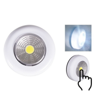 Hot 5PCS LED COB Touch Light ภายใต้ตู้ Led Wireless Night Light โคมไฟติดผนังตู้เสื้อผ้าตู้ลิ้นชักตู้เสื้อผ้าสำหรับห้องนอน STRIPE