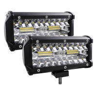 【แฟลชเซล】 120W 7car LED Work Light Bar Spot Flood beams Combo สำหรับรถบรรทุก SUV off-road