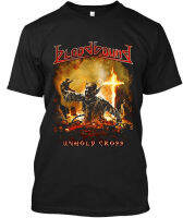 New FashionLimited NWT Bloodbound Unholy Cross Swedish Power Metal Retro Logo T-Shirt S-4XL 2023