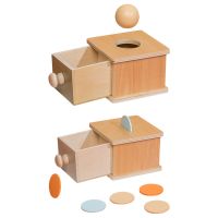 【LZ】▣  Montessori Wooden Permanence Object Box Early Educational Shapes Sorting Parent-child Toys Learning Puzzle Games for Kids