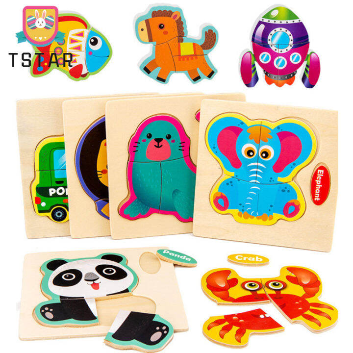 ts-ready-stock-kids-wooden-3d-puzzle-toys-cartoon-animal-traffic-jigsaw-puzzle-children-early-educational-toys-for-gifts-cod