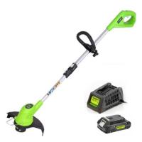 GREENWORKS G-24 เครื่องตัดหญ้า + แท่นชาร์จ + แบตเตอรี่ Li-ion 24V