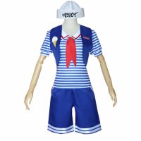 Halloween Stranger Things Stranger Things 3Cosplay Clothing Ice Cream Clerk Clothing in Stock NAFE