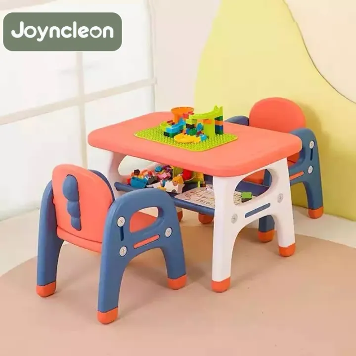 JoynCleon Children's table and chair combination baby plastic table