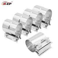 Exhaust Butt Joint Band Clamp 304 Stainless Steel Sleeve Coupler 2 2.25 2.5 2.75 3 Universal for Muffler Pipe 51 57 63 76mm