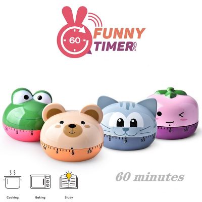 ✉ Animal Timer Digital Kitchen Countdown Clock Cute Animal Fruit Alarm Clock Time Management Tool for Children and Adults