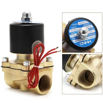 3/4" 220V Electric Solenoid Valve Pneumatic 2 Port Water Oil Air Gas 2W-200-20 Plumbing Valves