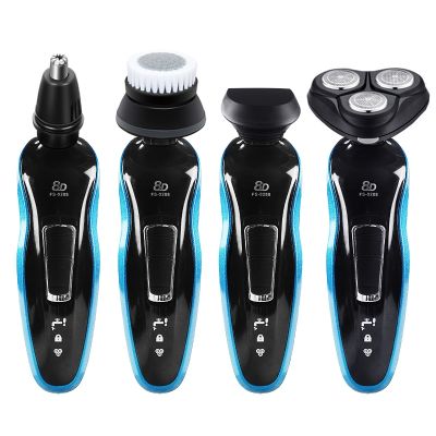 Rechargeable Electric Shaver Wet-Dry Dual Use for Men Beard Trimmer Floating Blade Washable Electric Razor Shaving Machine F35