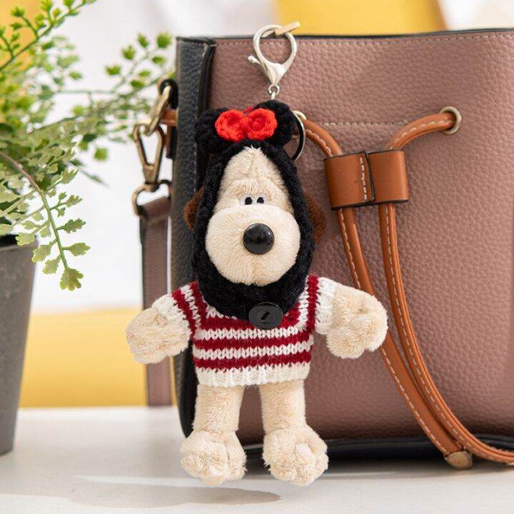 15cm-kawaii-wallace-amp-gromit-dog-plush-keychain-cartoon-pilot-dog-gromit-dog-plushie-doll-schoolbag-pendant-car-keychain-gifts