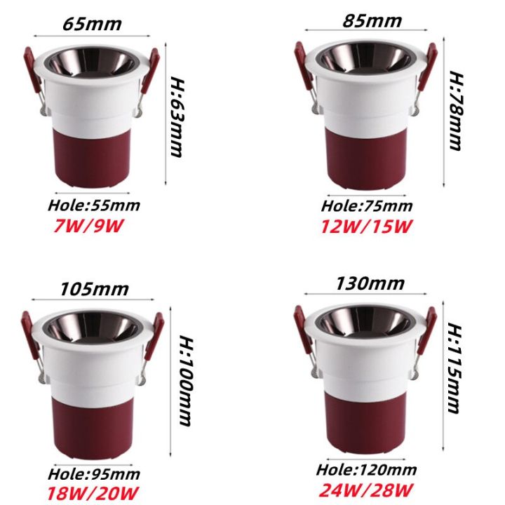 ไฟสปอตไลต์-cob-กันดาวน์ไลท์แบบแสงจ้าแบบฝัง-led-2ไฟดาวน์ไลท์-led-หรี่แสงได้ห้องนั่งเล่นห้องครัวห้างสรรพสินค้าของตกแต่งบ้าน