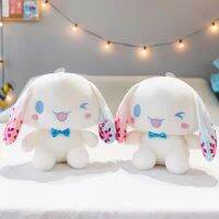 25เซนติเมตรของแท้ Sanrio การ์ตูน Kawaii Cinnamoroll สุนัขของเล่นตุ๊กตานุ่มยัดไส้ Plushie ตุ๊กตาตกแต่งบ้านสำหรับเด็กของขวัญวันเกิด