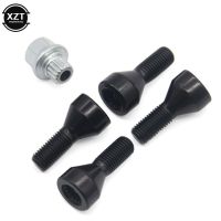 4 Bolts+1 M12 x 1.5 Wheel Lock Screw Cap Aluminum Alloy Wheel Bolts FD419 For BMW 1/3/5/6 series 36136786419 Nails  Screws Fasteners