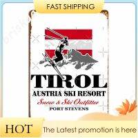 อัลไพน์ออสเตรีย Tirol Tirol ธงโลหะโลโก้ผนังถ้ำห้องครัว Maglikha ng ผนังตกแต่งดีบุกโลโก้โปสเตอร์ 20 * 30 ซม