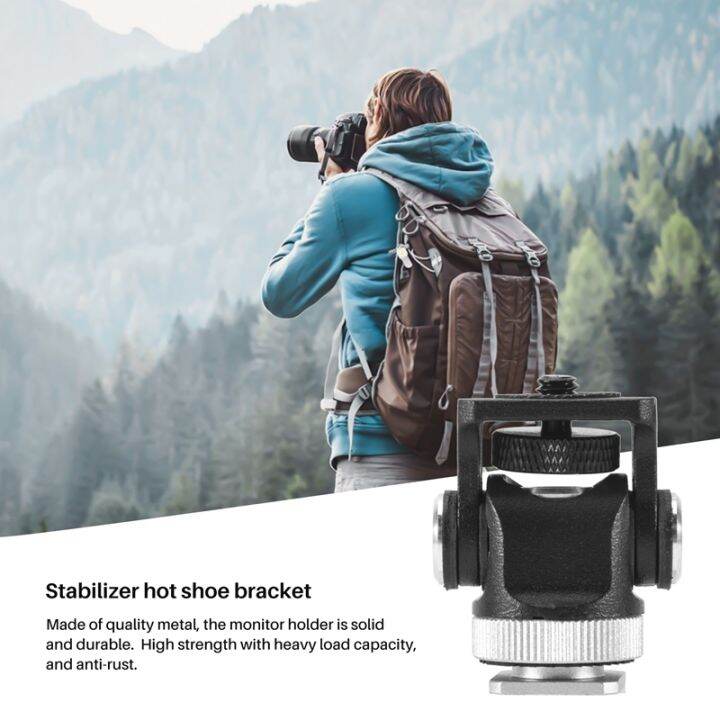 mini-hot-shoe-mount-monitor-microphone-flash-holder-1-4-inch-screw-camera-bracket-tripod-head-for-monitor-flash-camera-accessories