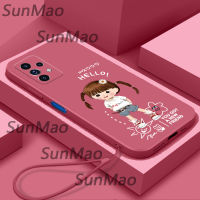 เคสโทรศัพท์ Samsung A23 การ์ตูนสาวปกซิลิโคนอ่อนนุ่ม