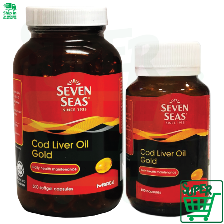 Seven Seas Cod Liver Oil Minyak Ikan Kod - 100s/500s/2x500s | Lazada