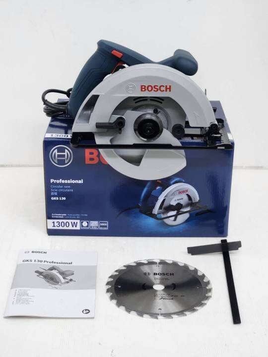 เลื่อยวงเดือนไฟฟ้า-ขนาด-7นิ้ว-185mm-กำลัง-1300วัตต์-ยี่ห้อ-bosch-รุ่น-gks-130-รับประกัน-1ปี-new-model-2023