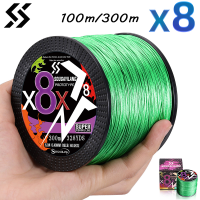 Sougayilang 8 Strands Braided Fishing Line 100M 300M Multifilament ปลาคาร์พตกปลามัลติฟังก์ชั่น PE สายตกปลาสำหรับ 22-88LB Pesca