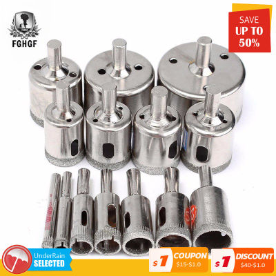 15PcsSet 6mm-50mm Diamond Coated Hole Saw Tile Drill Bits For Ceramic Glass Porcelain Marble Drilling Bit