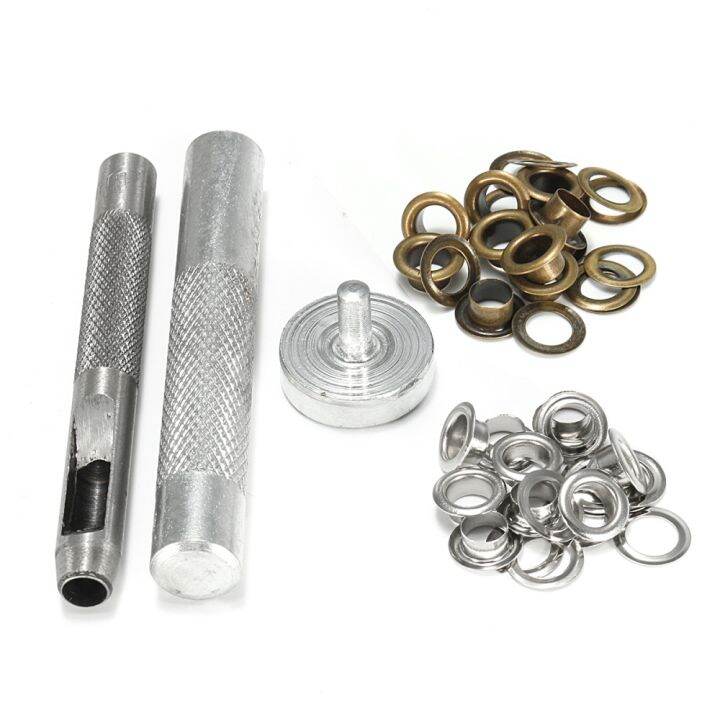 DIY Eyelet Punch Die Tool Set with 20 Sets Eyelet Hole Cutter Tool for