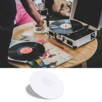 Turntable Acrylic Slipmat for Vinyl LP Record Players - 2.5mm Thick Provides Tighter Bass - 12Inch Platter Mat (White)