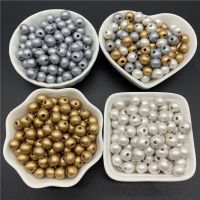 100pcs/Lot 8mm Wood Beads Round Loose Spacer Beads For Jewelry Making DIY Bracelet Necklace Accessories