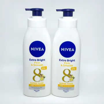 Nivea Extra Bright Radiant & Smooth 8 Super Food 40X Vitamin C Body Lotion  UV Filter, Size 380 ml, 12.84 Fl Oz (Pack Of 1)