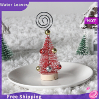 Water Leaves Merry Christmas Tree Tree Note Stand Xmas MINI คริสต์มาสตกแต่งคริสต์มาสสำหรับบ้าน2024สวัสดีปีใหม่ไม้เครื่องประดับเด็กของขวัญ