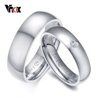 Vnox Basic Wedding Bands Rings for Women Man Customize Name Date Love Info Promise Alliance Anniversary Personalized Gift2023