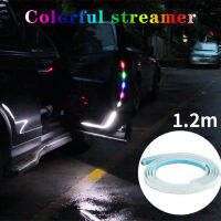 ตกแต่งประตูรถWelcome Light Strips Strobeกระพริบไฟความปลอดภัย 12V 120cm LEDคำเตือนการเปิดจัดแต่งทรงผมAmbient Lamp Strip-Aluere