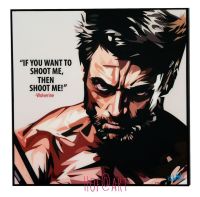 Wolverine #1 วูฟเวอรีน Logan โลแกน รูปภาพ​ติด​ผนัง ​pop​ art พร้อมกรอบและที่แขวน การ์ตูน Marvel มาร์เวล กรอบรูป แต่งบ้าน ของขวัญ โปสเตอร์