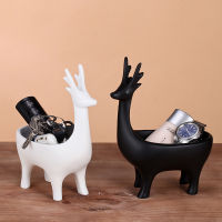 Creative Simple Animal Deer Porch Key Storage Box Ring celet Jewelry Ornaments Jewelry Display Stand Home Living Room Crafts