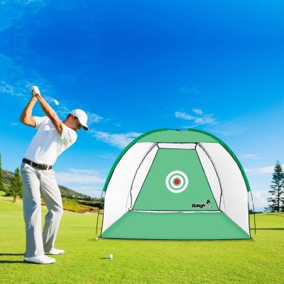 GREGORY-โปรโมชั่น!!! เต็นท์ซ้อมกอล์ฟ  ตาข่ายซ้อมกอล์ฟ  ขนาดกว้าง 3x3 เมตร สูงประมาณ 2 เมตร มี สีเขียว อยู่บ้านก็ตีกอล์ฟได้ Golf Training Tent Net