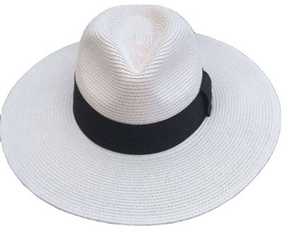 หมวกทรงปานามา Panama ปีกกว้างปรับขนาดได้งานพับได้ซักได้ผู้หญิงผู้ชายใส่ได้ งานตรงปก HISO หรูหรา