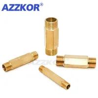 Copper Male Thread Connectors Extension Pipe Pneumatic Thread Adapter Accessories 1/8 1/4 3/8 1/2