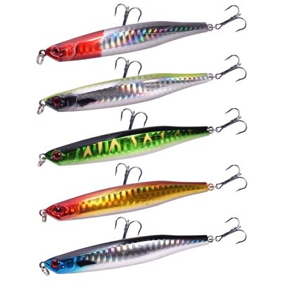 【hot】☇ 5 Pcs Top Fishing Mixed Colors Set 9cm 8g Spin Wobblers Tackle Plastic Artificial Bait With 6 Hooks