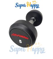 ดัมเบลกลมหุ้มยาง 5 กิโล (ราคาต่อ 1 ชิ้น) ดัมเบลหุ้มยาง Fixed Weight Round Rubber Dumbbell