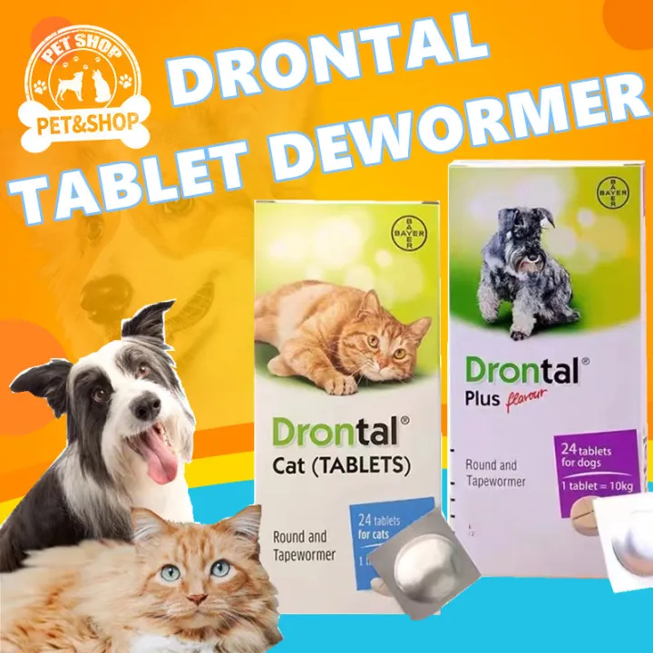 Drontal Cat 1 Tablet Tasty Dewormer Tablets for Dogs Cats Lazada PH