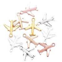 【CC】❒☒  30pcs 17x15mm 5 Colors Airplane Aircraftplane Pendant necklace Jewelry Making